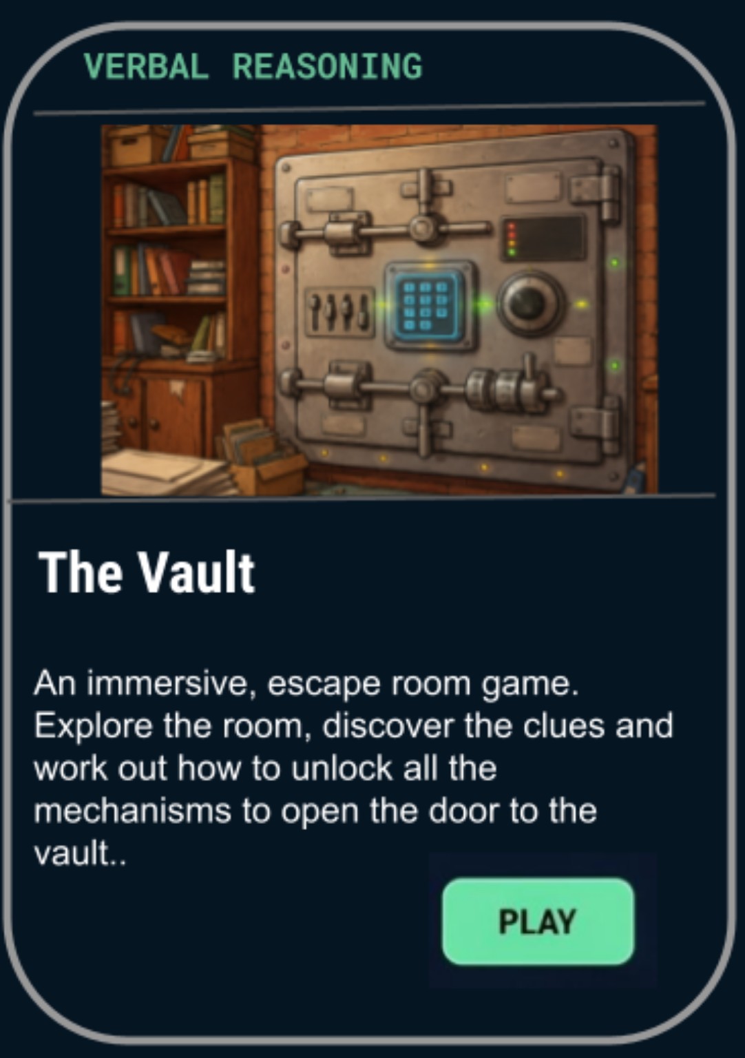 The Vault game card